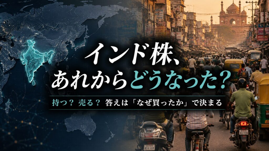 インド株、あれからどうなった？ 持つ？売る？答えは「なぜ買ったか」で決まる